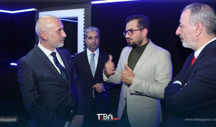 Dinler, ziyareti kapsamında TEBA Medya Grubu&#039;nun çalışmalarına ilişkin bilgi aldı.
