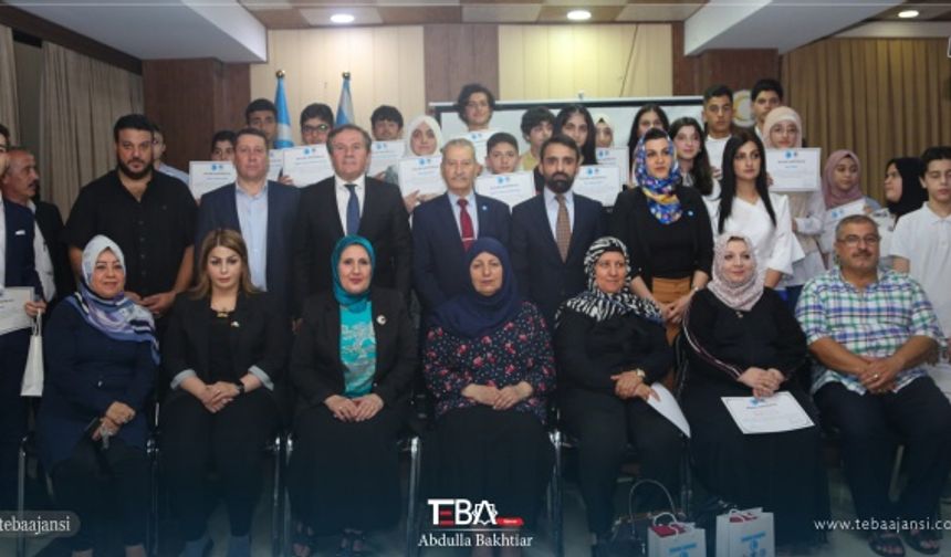 Irak Türkmen Cephesi (ITC) Erbil İl Başkanlığında, Türkmen okullarında derece alan öğrenciler için ödül töreni düzenlendi.