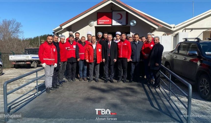 Kızılay Başkan Yardımcısı Tanık, Diyarbakır&#039;da bulunan TEBA ekibine açıklamada bulundu.