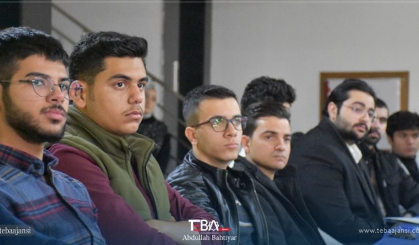 Gençleri bilinçlendirme amacı ile düzenlenen toplantıya, ITC Erbil İl Başkanı Emir İzzet, TÖGB Erbil Kolu Sorumlusu Muhammed Mehdi ve çok sayıda Türkmen genç katılım gösterdi.