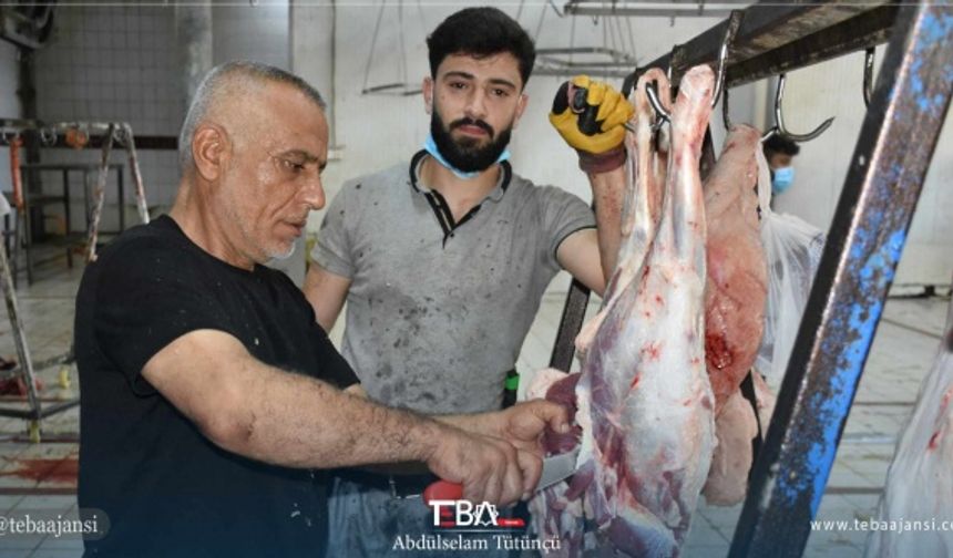 Kurbanlar, bayram namazının ardından kesilmeye başlandı.