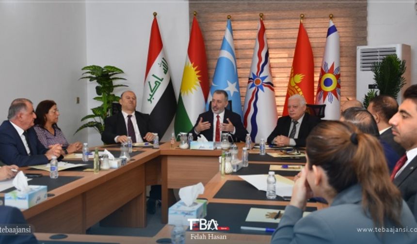 Irak Kürdistan Bölgesi Yönetimi (IKBY) Oluşumlardan Sorumlu Bölge Bakanı Aydın Maruf,  Türkmen ve Süryani sivil toplum kuruluşları temsilcileri ile istişare toplantısı düzenlendi.