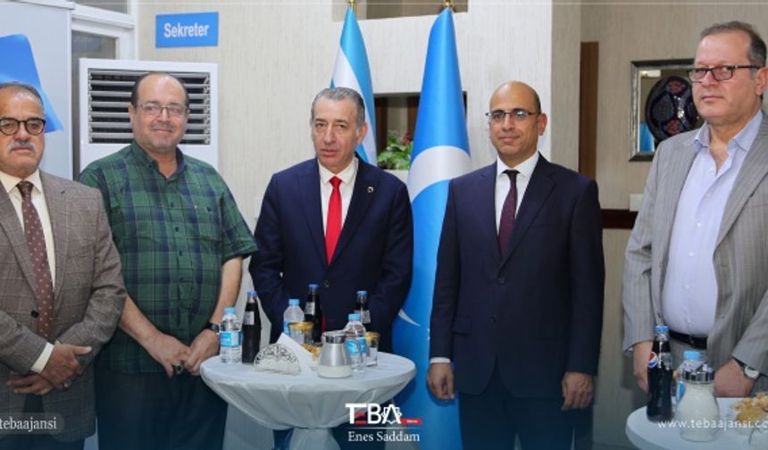 Türkiye&#039;nin Erbil Başkonsolosluğu Gümrük ve Ticaret Ataşesi Ersay Cete ve beraberindeki heyet ITC Siyasi Büro Üyesi Aydın Maruf ve ITC Erbil İl Başkanı Emir İzzet tarafından karşılandı.