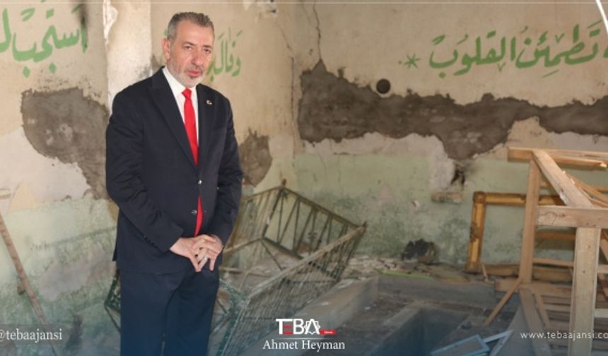 Irak Kürdistan Bölgesi Yönetimi (IKBY)  Oluşumlardan Sorumlu Bölge Bakanı Aydın Maruf, Erbil’de tahrip edilen mezarı ziyaret etti.