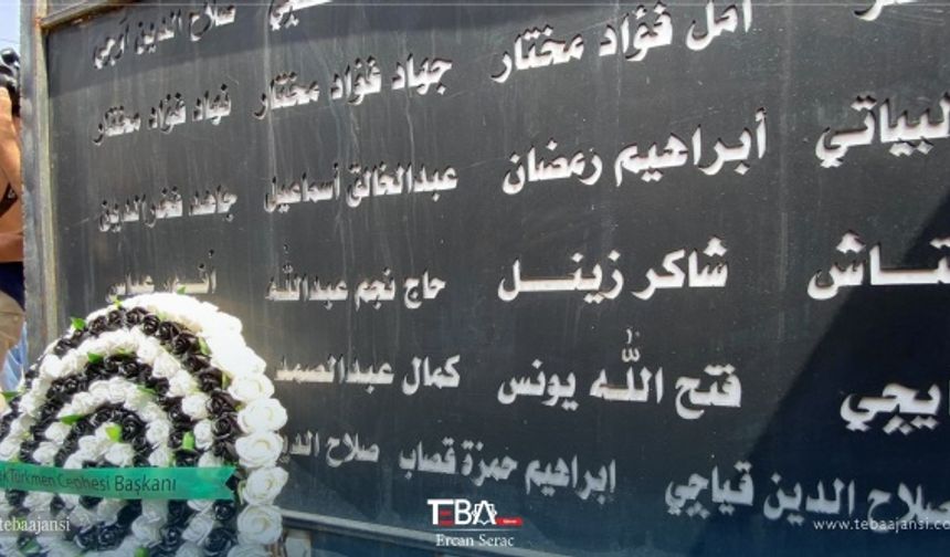 Törenin ardından ITC Başkanı Hasan Turan, Irak Türkmenleri Şehitler ve Siyasi Mahpuslar Derneği Başkanı Haşım Salihi, ITC Kerkük İl Başkanı Kahtan Vendavi, ITC Erbil İl Başkanı Emir İzzet, ITC Yardım Bürosu Sorumlusu Behçet Oruç, Türkmen Öğrenci ve Gençler Birliği - Erbil Kolu Sorumlusu Muhammet Mehdi ve yetkililer şehitleri mezarı başında andı.