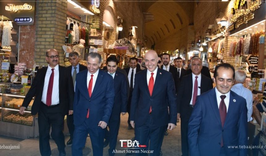 Türkiye’nin Bağdat Büyükelçisi Ali Rıza Güney, tarihi Erbil Kalesi’ni ve Kayseri Çarşısı’nı ziyaret etti.
