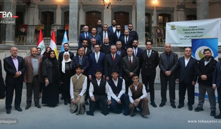 Erbil’de Irak Kürdistan Bölgesi Yönetimi (IKBY) Oluşumlardan Sorumlu Bölge Bakanı Aydın Maruf gözetiminde 17 Kasım Türkmen Dil ve Kültür Günü dolayısıyla etkinlik düzenlendi.