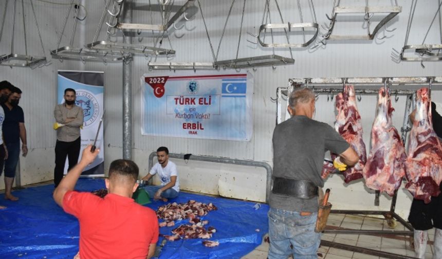 Türk Ocakları tarafından Erbil’de Kurban Bayramı münasebetiyle 6  büyükbaş hayvan vekaleten kesildi.