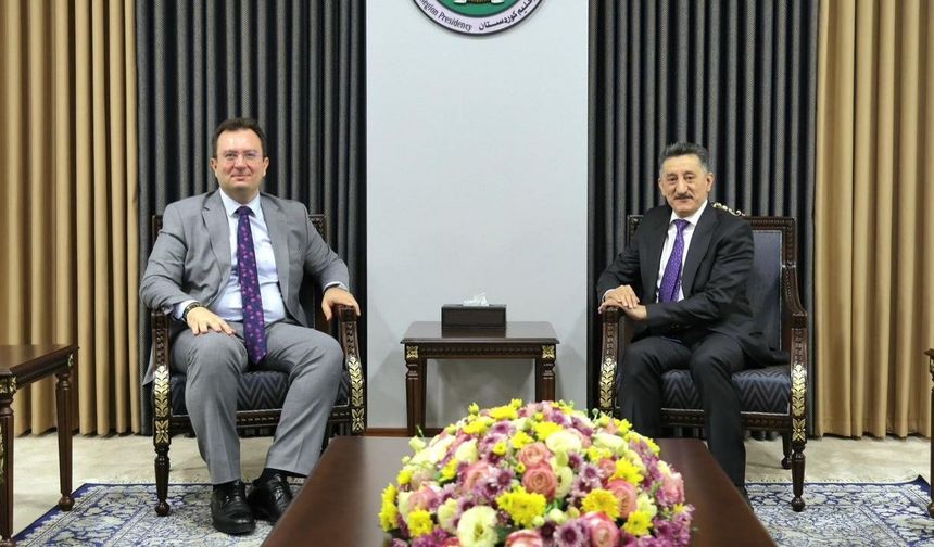 IKBY Başkanlık Ofisi Başkanı Osman ile Başkonsolos Topçu görüştü