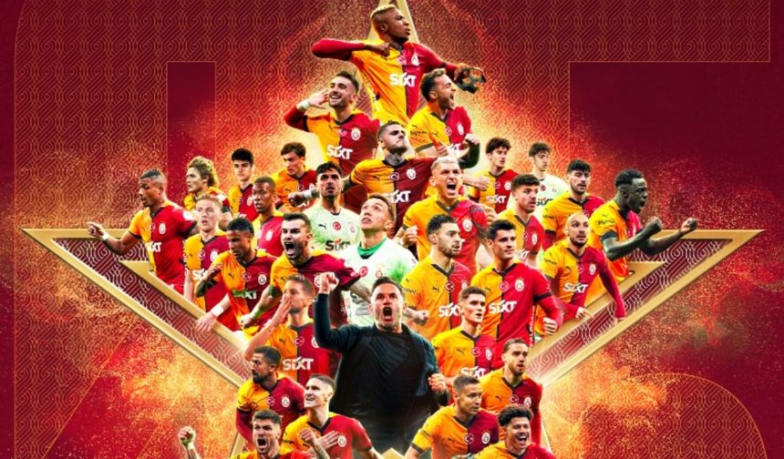 Galatasaray, 25. kez şampiyon