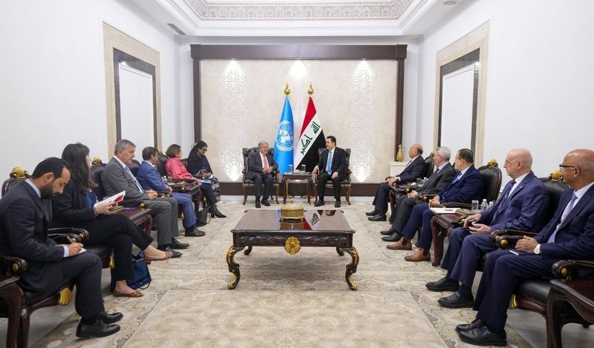 Sudani ile Guterres görüştü