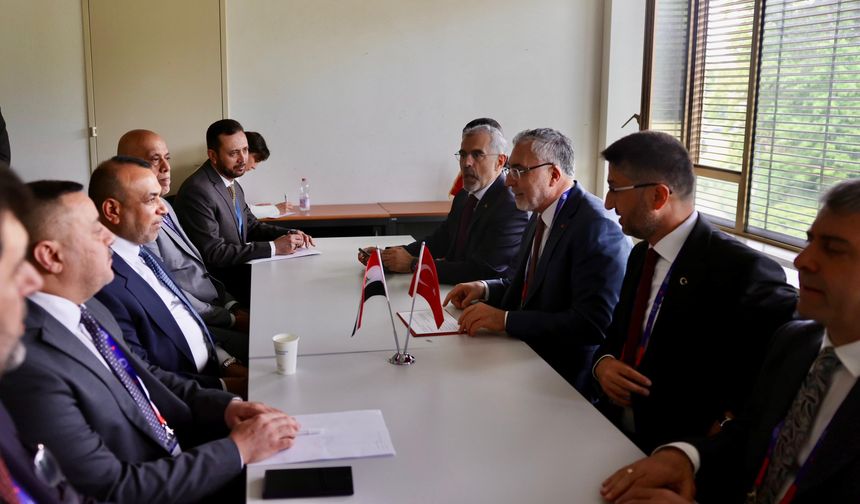 Çalışma ve Sosyal İşler Bakanı Asadi ile Bakan Işıkhan görüştü