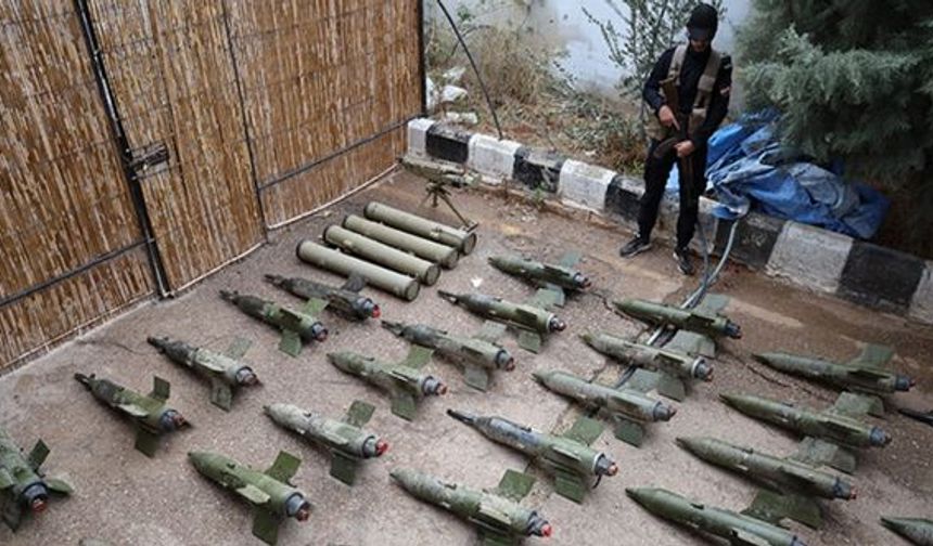 Suriye'de 46 adet tanksavar füzesi ele geçirildi