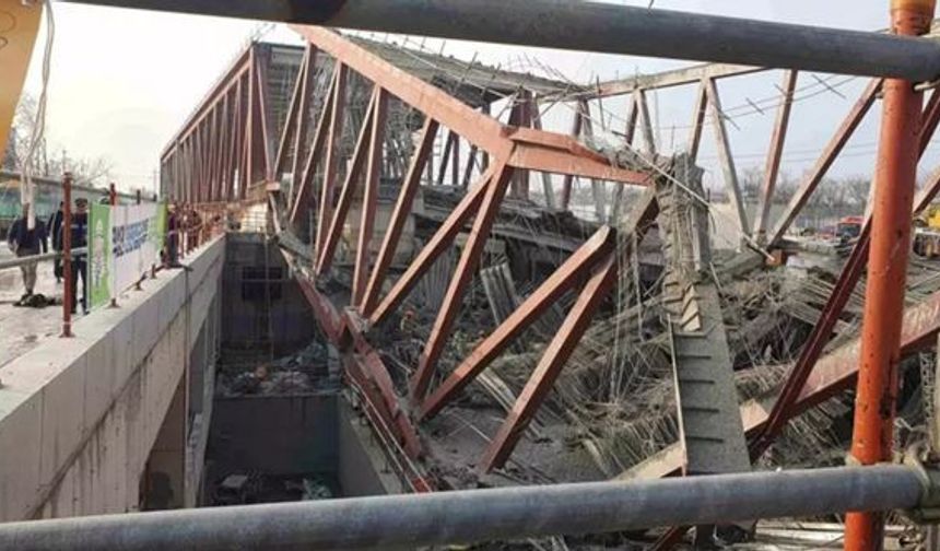 Kütüphane inşaatı çöktü: 1 kişi öldü