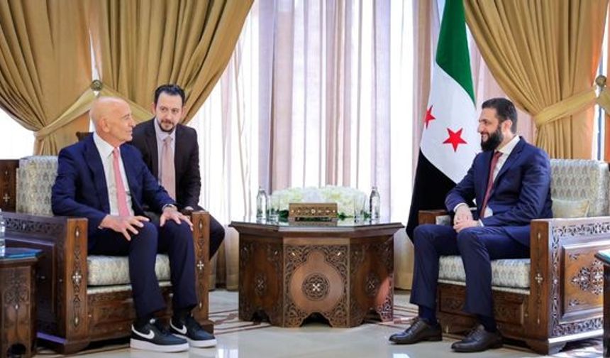 Suriye Cumhurbaşkanı Şara, ABD'nin Suriye Özel Temsilcisi Barrack'ı kabul etti