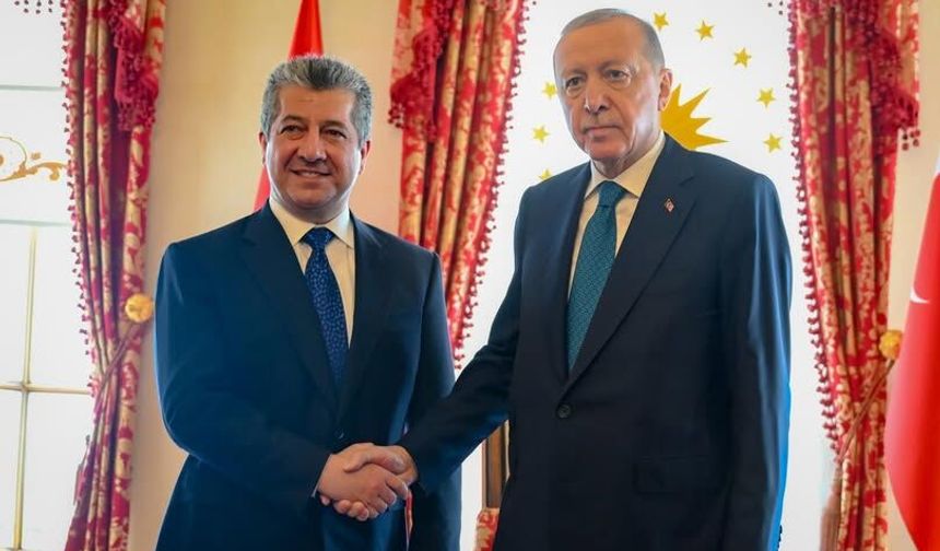 Erdoğan ile IKBY Başbakanı Barzani görüştü